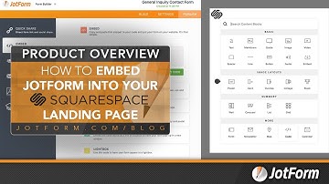 How to embed Jotform into your Squarespace landing page