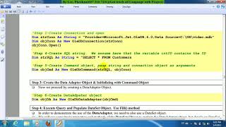 Introduction Dataset Object Tutorial - ADO.NET (Khmer)