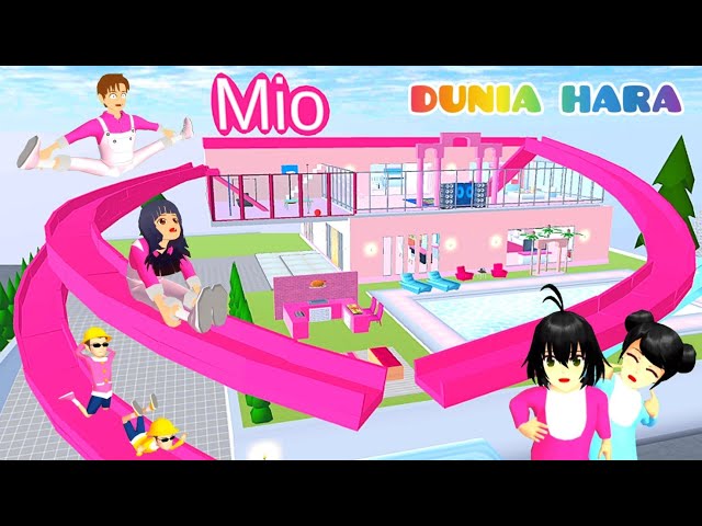 Wah Rumah Baru Mio Serba Pink Barbie 😱 | Yuta Pindah Rumah Karena Banjir | Sakura school Simulator class=