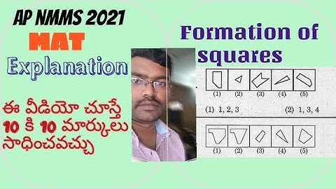 AP nmms 2021Answer key part 4|Formation of square| #ap_nmms_feb2021##mat_answers_with_explanation