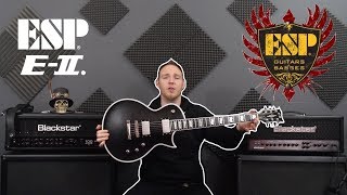 ESP E-2 Guitar In Satin Black ! PURE BEAST!