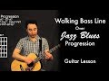 Walking Bass Line Over Jazz Blues Progression