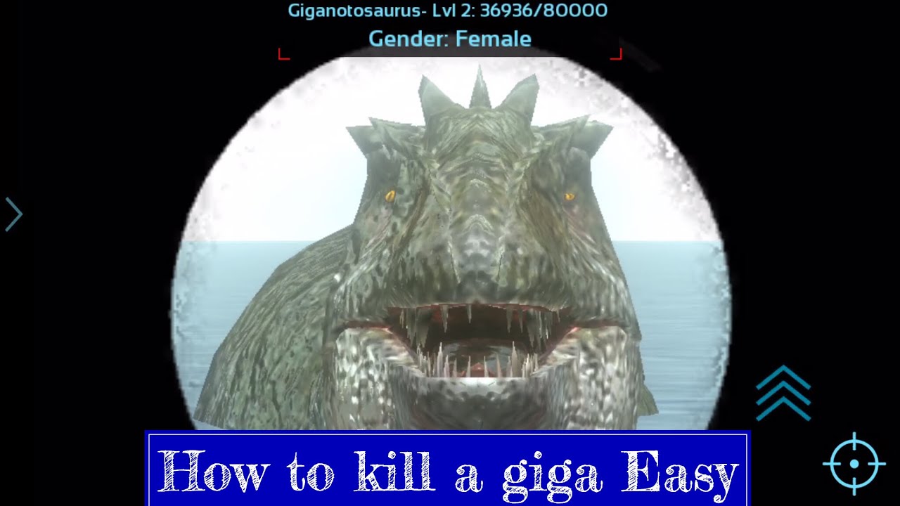HOW TO KILL A WILD GIGA EASY | Ark Survival Evolved Mobile