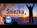 -25°C na Śnieżce i Piękny zachód Słońca! Przepiękne Karkonosze.