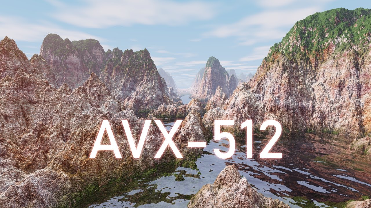 Software Rendering on the CPU with AVX 512 - Colorful Terrain