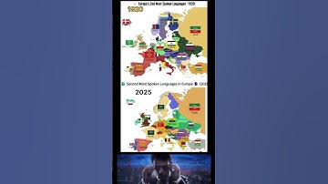 Europe’s 2nd Most Spoken Languages: 1920 vs 2025 🌍 | Shocking Language Evolution! #europe #map