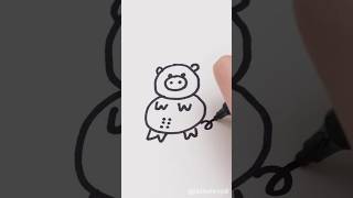 Draw A Pig In An Easy Wayshorts