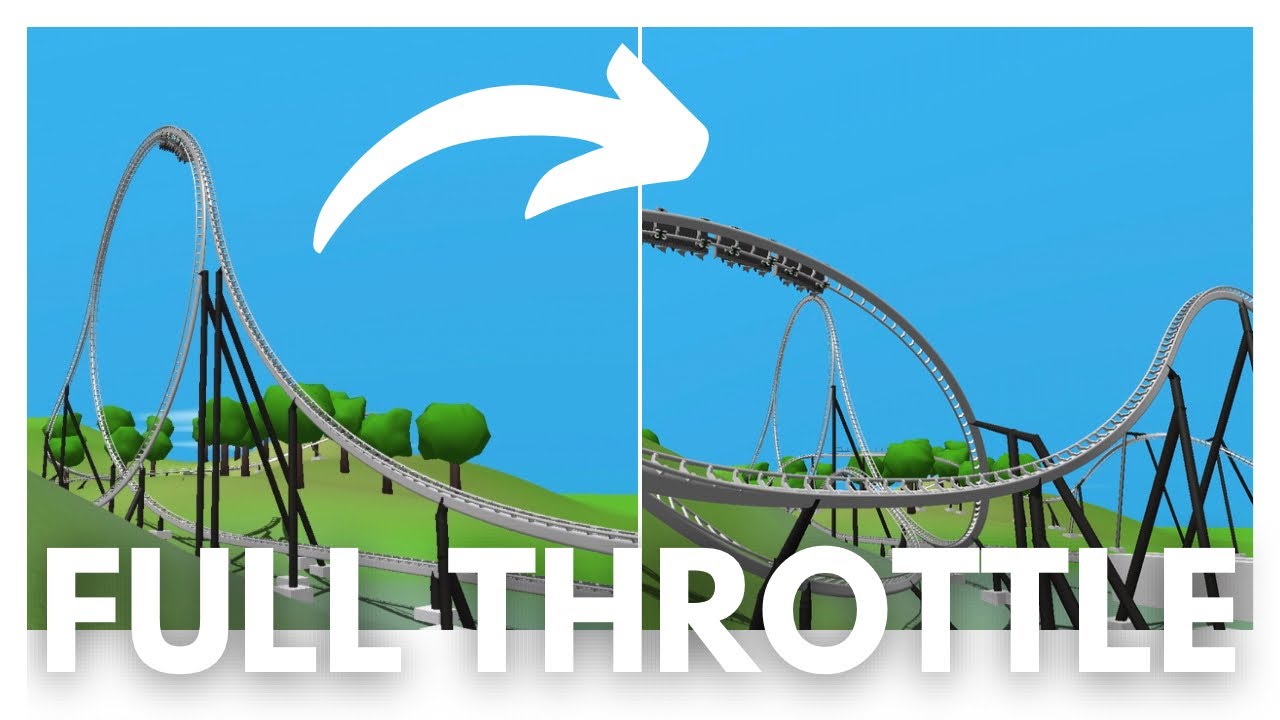 Full throttle, but it doesn’t stop after the drop!!