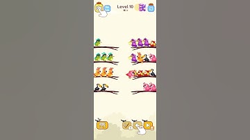 Bird Sort Color Puzzle Game-Level 10 (Cylinder Global)