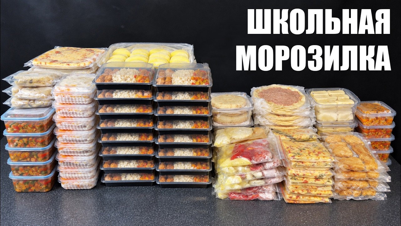 ШКОЛЬНАЯ МОРОЗИЛКА НА МЕСЯЦ: завтраки, перекусы и обеды — Transcript