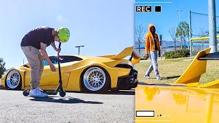 Taking My Lamborghini To The Skatepark!