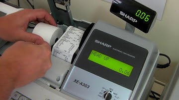 Head Up Error Message On Sharp XE A303   XE A213   XE A203   XEA217B Cash Register