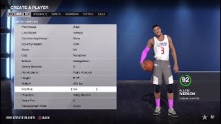 How to create Allen Iverson in high school in Nba live 18