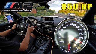 850HP BMW M2 Competition *PURE TURBOS* 300km/h on AUTOBAHN