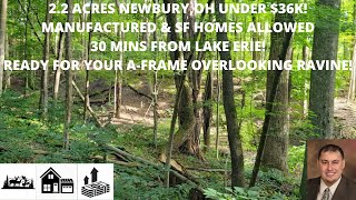 2.2 ACRES NEWBURY, OH UNDER $36K! 30 MINS FROM LAKE ERIE! GREAT LOT FOR CABIN & HUNTING! RURAL LIFE!