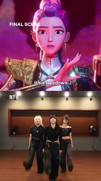 Gear up for a bts look at reference choreography for 'Takedown' from KPop Demon Hunters