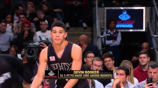 Three Point Contest: Devin Booker - Round 1 | February 13, 2016 | NBA All-Star 2016