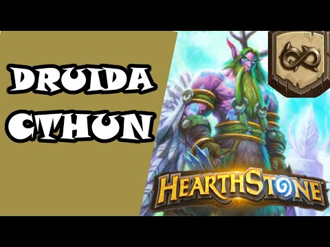 part 1. Tentando ensinar como jogar de druida cthun no hearthstone modo livre