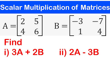 Multiplication of a matrix by a scalar | SHS 3 ELECTIVE MATH |