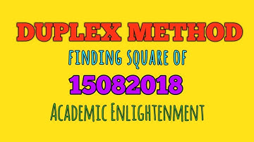 Solving an example with DUPLEX METHOD | Academic Enlightenment