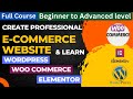 Create Professional eCommerce website with WordPress, WooCommerce, & Elemantor | Tutorial
