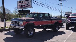 1978 Ford F250 Ranger XLT Crew Cab Short Bed 4x4 Classic Pickup