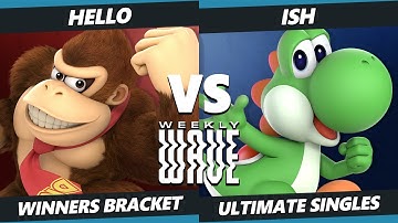 Weekly Wave 29 - Hello (Donkey Kong, Dedede) Vs. Ish (Yoshi) SSBU Ultimate Tournament