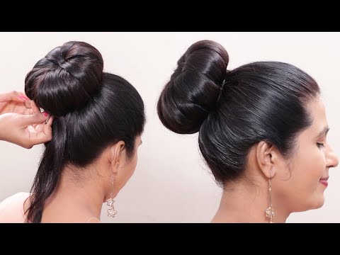 classic-beautiful-bun-hairstyle-!-nice-hair-style-!!-@bun-hairstyles