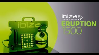 IBIZA ERUPTION-1500 - Machine à fumée 1500 watts DMX à leds RGB horizontale/verticale