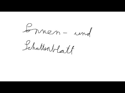 Last Minute Biologie #3: Sonnen- und Schattenblatt