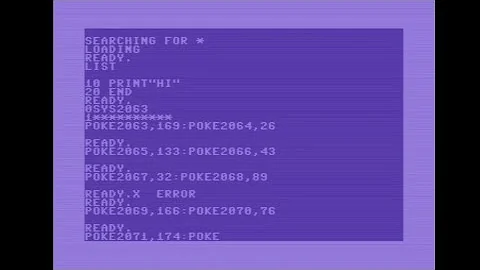 How To Hide Your C64 Basic Program Listing