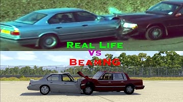BeamNG.drive VS Real Life | Physics & Damage Comparison #4