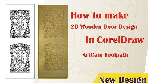 How to make 2.5D Door Design In corelDraw | 2.5D Toolpath  Artcam In Hindi  Urdu ZMS DESIGN HUB