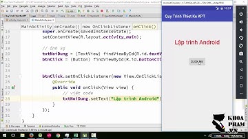 Lập trình Android A Z – Bài 18 Button