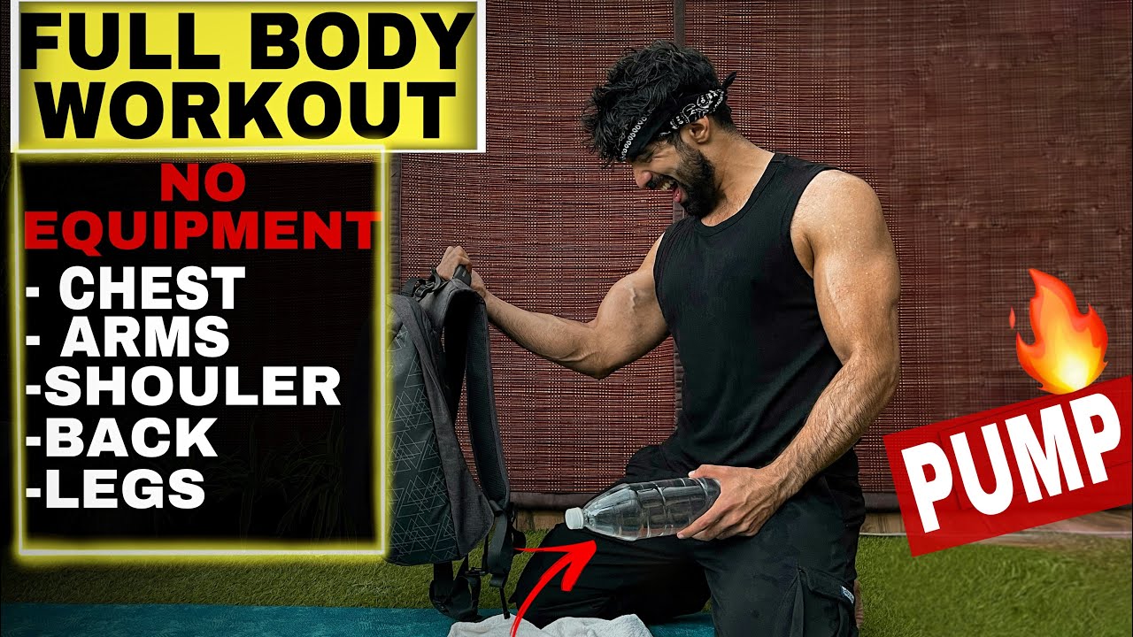 ⁣Full Body Workout At Home *NO EQUIPMENT*| No gym| Gain muscle| Leaning| Easy workout| Hindi