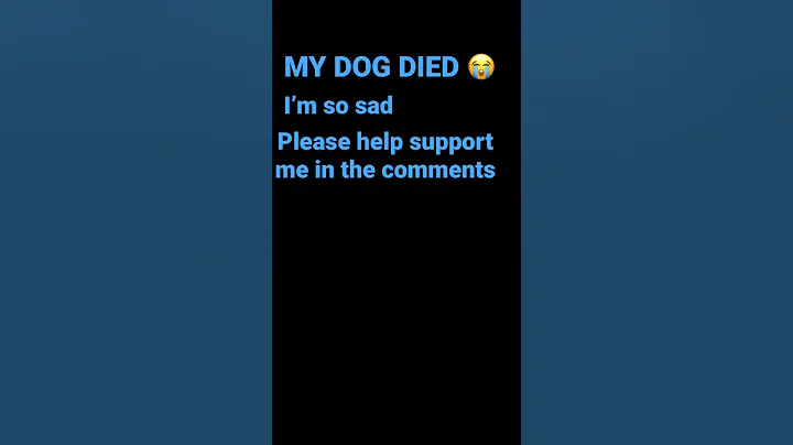 He died NOOOO please support me