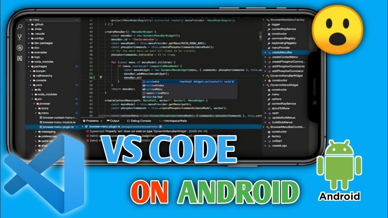 How to use Visual Studio Code on Android device? Install vs code on android  - YouTube