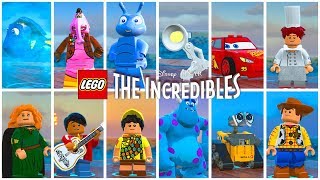 TODOS OS PERSONAGENS DA DISNEY PIXAR no LEGO Os Incríveis #59 Dublado Português