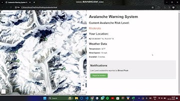 Proactive Avalanche Risk Early Warning System - SIH