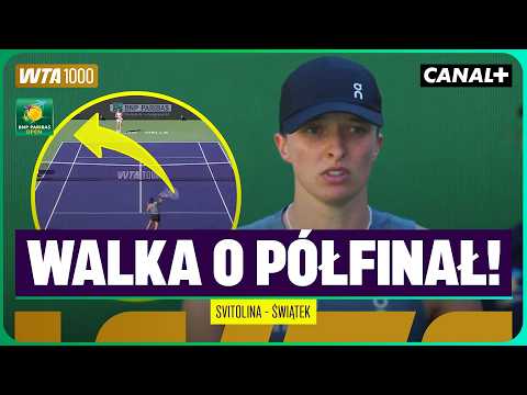 Rollercoaster Emocji! Gorące Starcie w Indian Wells! Świątek - Svitolina, Skrót Meczu