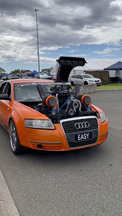 PSYCHO TWIN TURBO SUPERCHARGED AUDI #shorts #subscribe #crazy #youtubeshorts