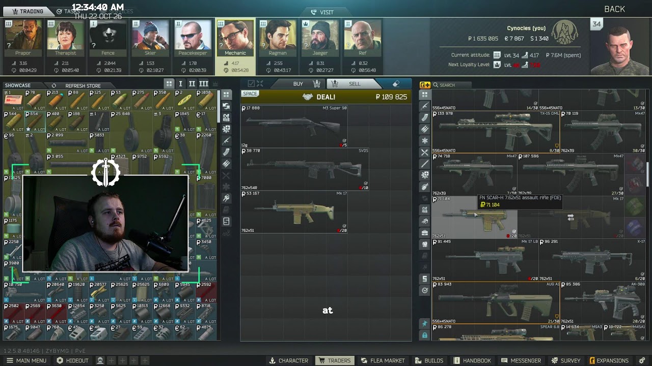 🗡Escape From Tarkov - PVE Quests | 2PC setup - !specs | @Cynocles on Socials | !Cards [ON] - !Websub