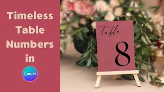 Famous Create Timeless Table Numbers for Free in Canva EASY Wedding Tutorial Net Worth