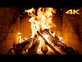 Kaminklänge Mit Sanft Knisterndem Holz Für Ruhige Verschneite Weihnachtsabende Fireplace 4K