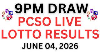 Pcso Lotto  900 Pm   Draw June 4 2026
