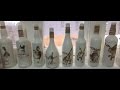 Decoupage Napkin Bottles