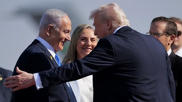 WATCH: Donald Trump lands in Israel as Hamas frees remaining hostages