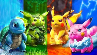 Mình bị Pokemon Săn Lùng! Pokemon Hệ Lửa, Nước, Khí Và Đất! Bốn Nguyên Tố Ngoài Đời Thực!