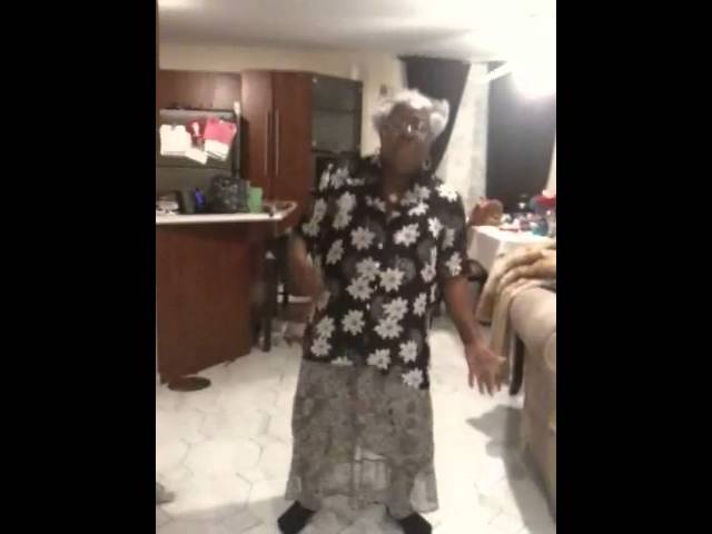 80 years old Grandma dancing on Black eyed peas! class=