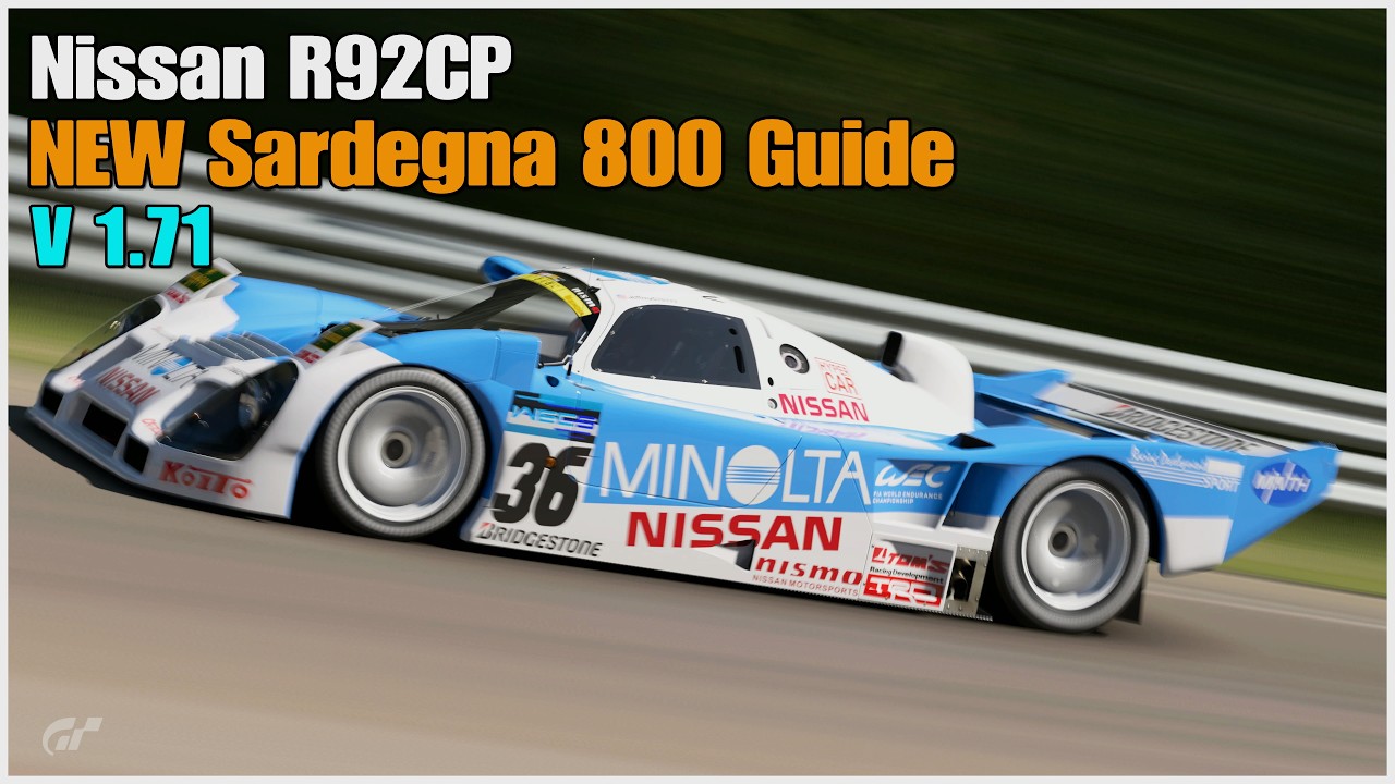 In the Car with R　Rafal Milach　限定700部 GT7 Sardegna 800 Nissan R92CP V 1 71 - YouTube